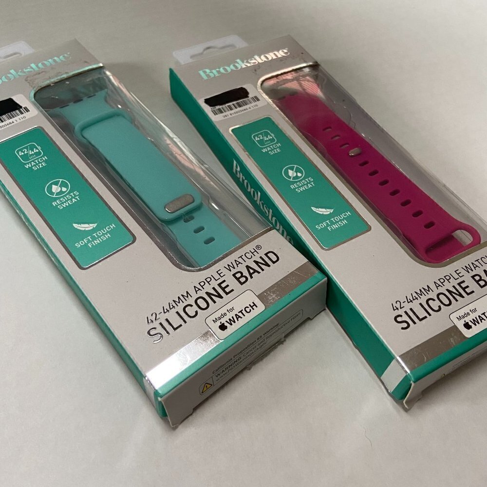 Two Brookstone Apple watch straps